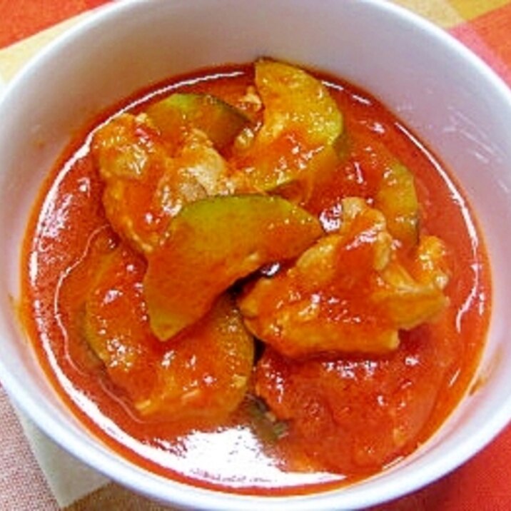 絶品 ズッキーニとチキンのトマト煮 レシピ 作り方 By Uzuratukune3 楽天レシピ